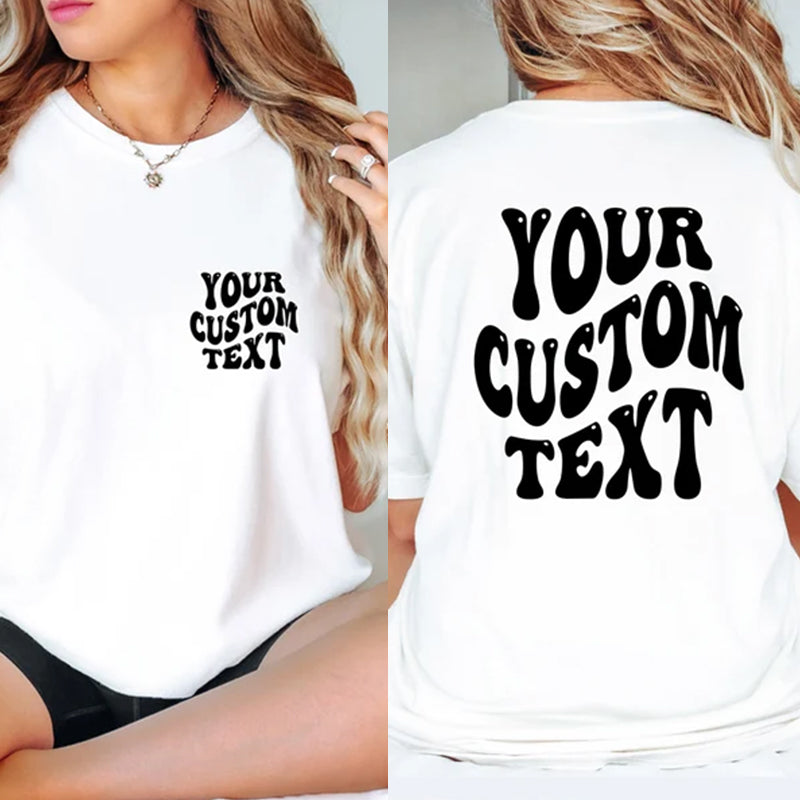 Custom Comfort Colors Shirt, Personalized Text Shirt