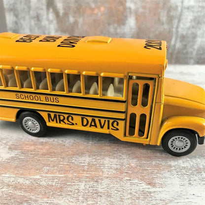 Personalized Alloy School Bus, Back To School Gifts for Kids