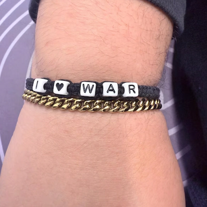 Custom Name Hemp Bracelet / Personalized Word Macrame Bracelet
