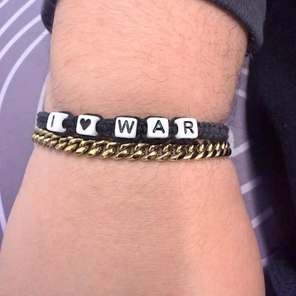 Custom Name Hemp Bracelet / Personalized Word Macrame Bracelet