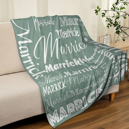Soft Personalized Flannel Blanket | Custom with Name