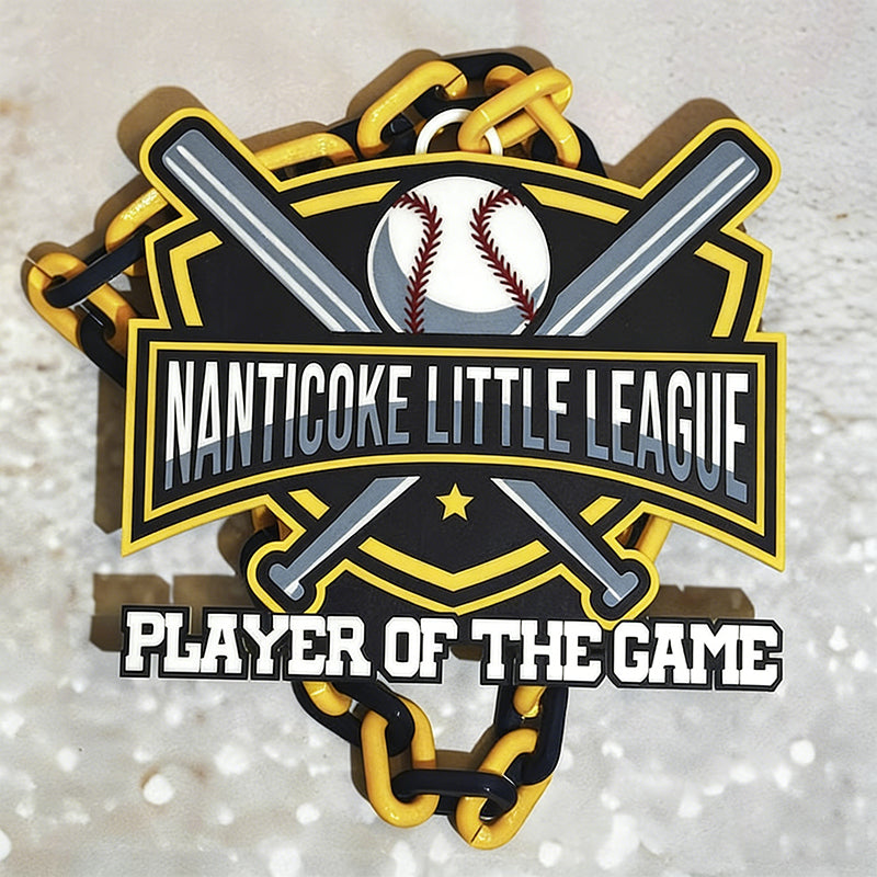 Custom Sports Turnover Chain, Oversized Medallion, Team mascot, Custom Colors, Any Logo