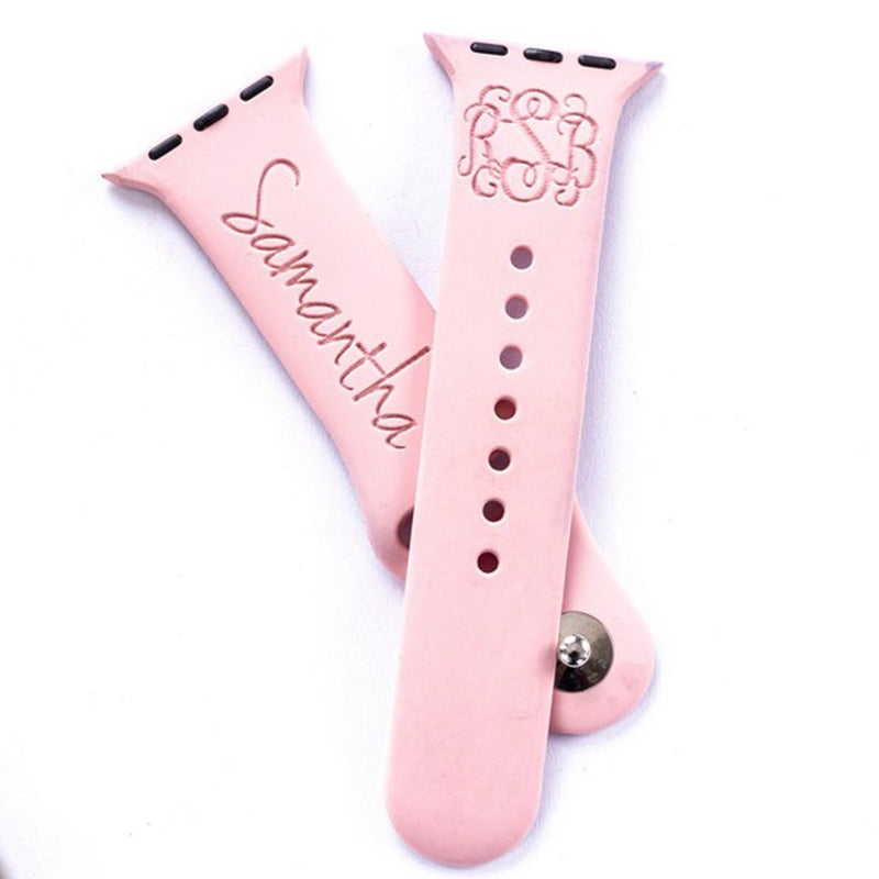 Monogran name Watch Band compatible with Apple Watch
