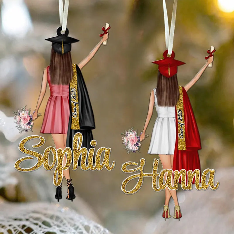 Personalized Graduation Christmas Ornament: Class Of 2025