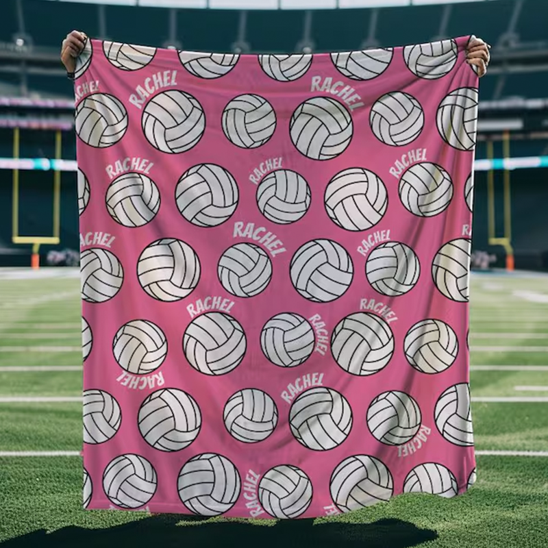 Personalized Volleyball Blanket: Custom Team blanket