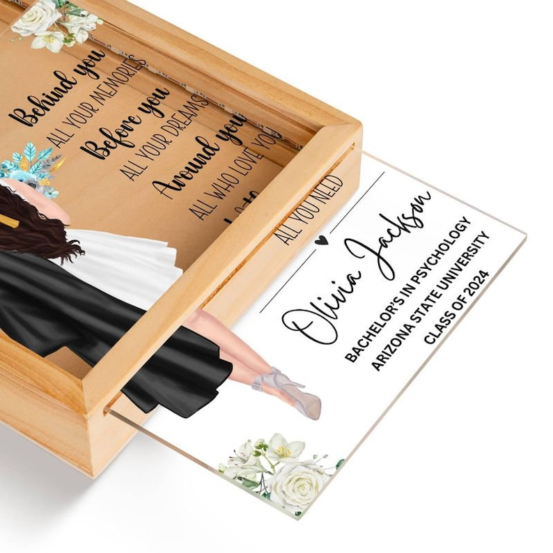 Custom Graduation plaque, Grad gift for best friend, Masters High school gifts for her