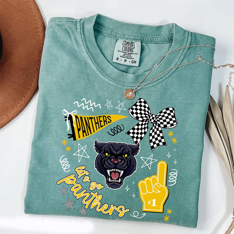 Comfort Colors  Retro School Spirit Shirts,Custom Team Mascot Shirt