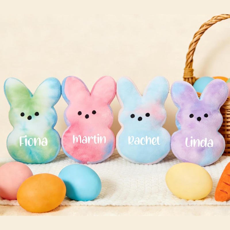 Easter Peep Bunny Plushies,Personalized Bunny Peeps