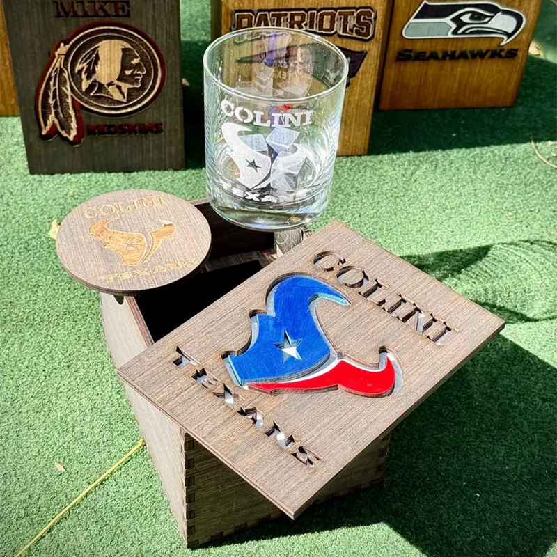 Personalized  Sport Team Football Team  Whiskey Glass