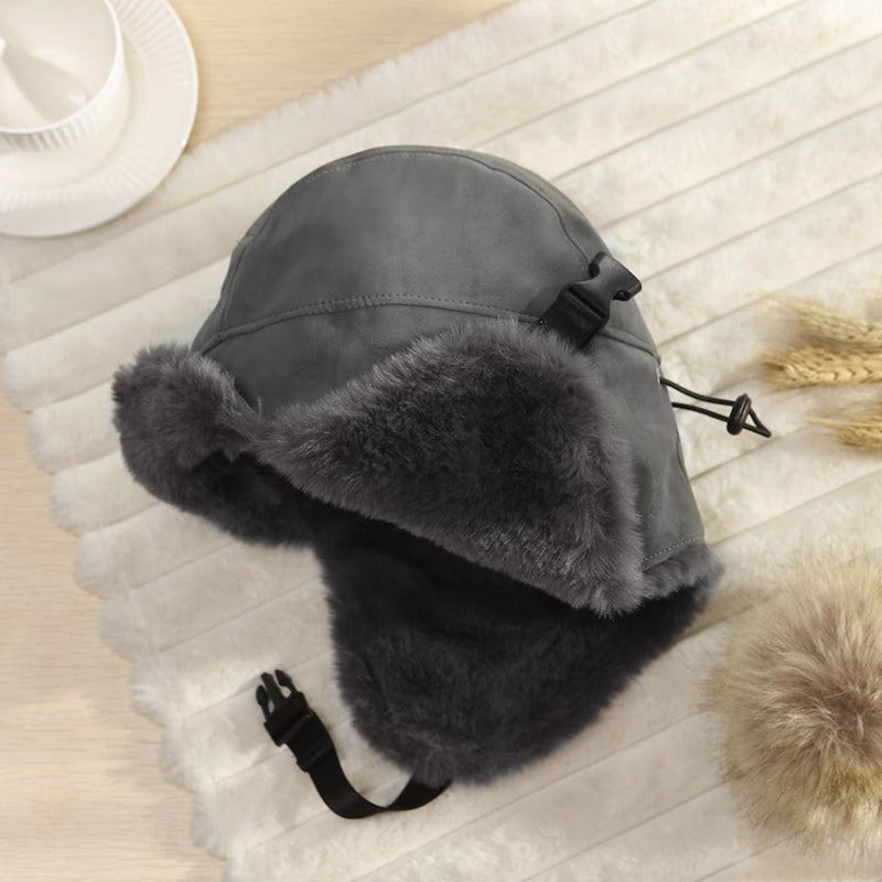 Personalized PU Leather Trapper Hat,Custom Name