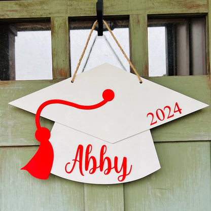 Front Door Decor, Personalized Graduation Sign