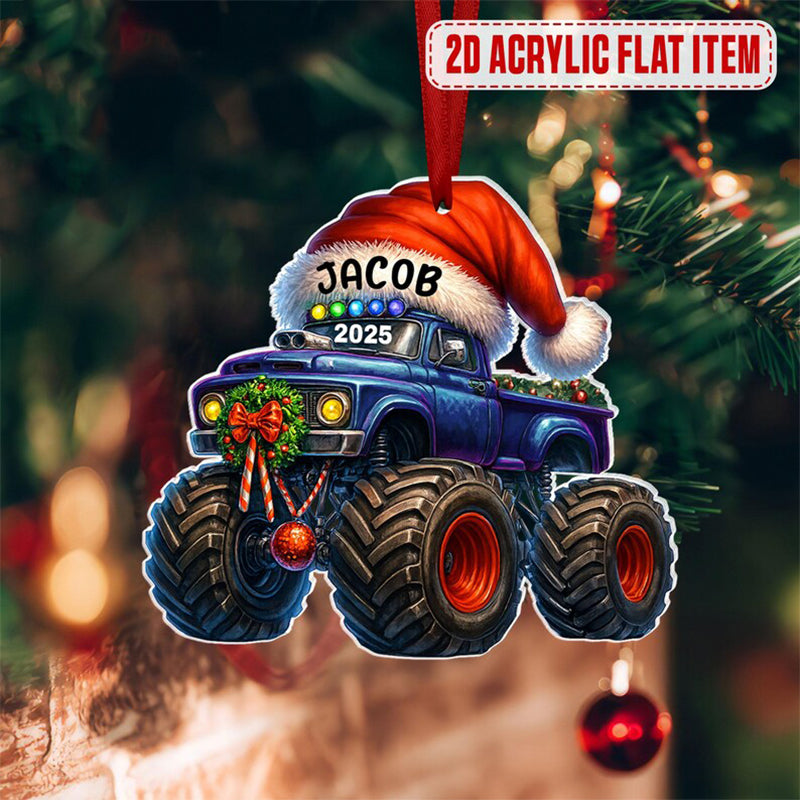 Personalized Monster Truck Christmas Ornament,Truck Ornament,Christmas Gift