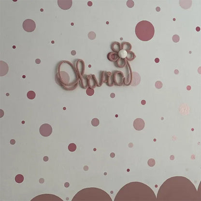 Personalized Knitted Wire Name Sign
