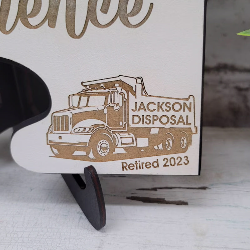 Custom Retirement Puzzle Piece Gift for Boss