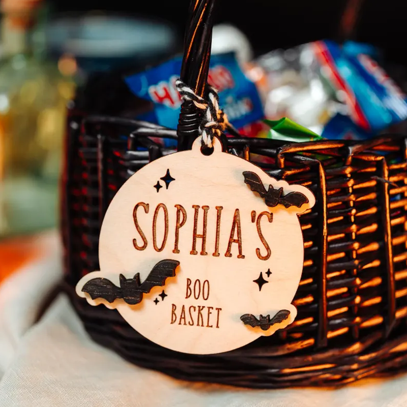Halloween Name Boo Basket Tag