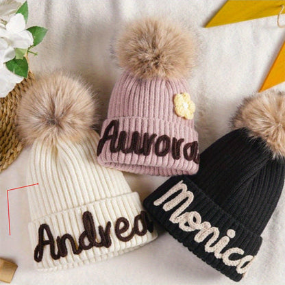 Personalized Embroidered Name Beanie Hat