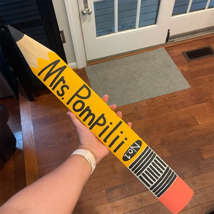 Personalized pencil sign, Teacher Gift, Back to school