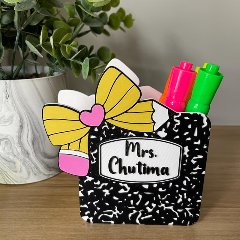 Personalized Teacher Pen Holder