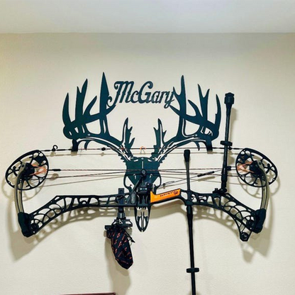 Custom METAL BOW HOLDER, Metal Bow rack