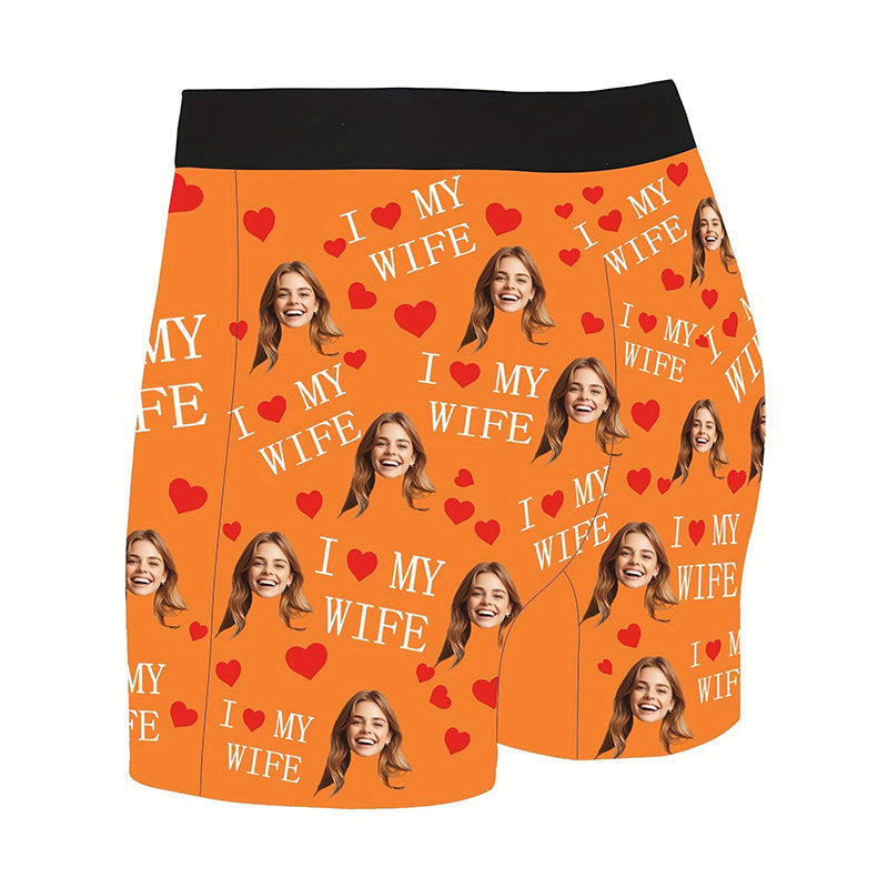 Customized Boxers with Images, Personalized Face Photo Boxers