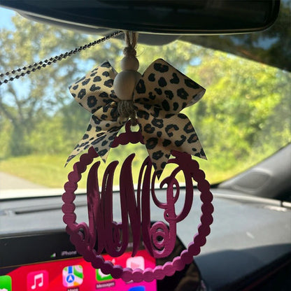 Car charm rear view mirror | Cheetah car mirror charm
