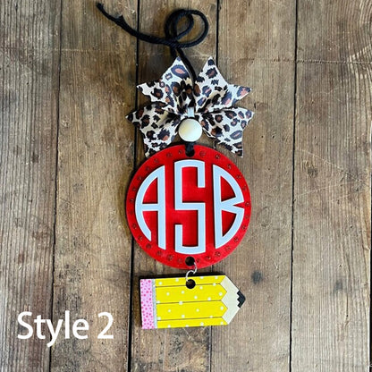 Personalized Teacher Bag Charm/Teacher Gift