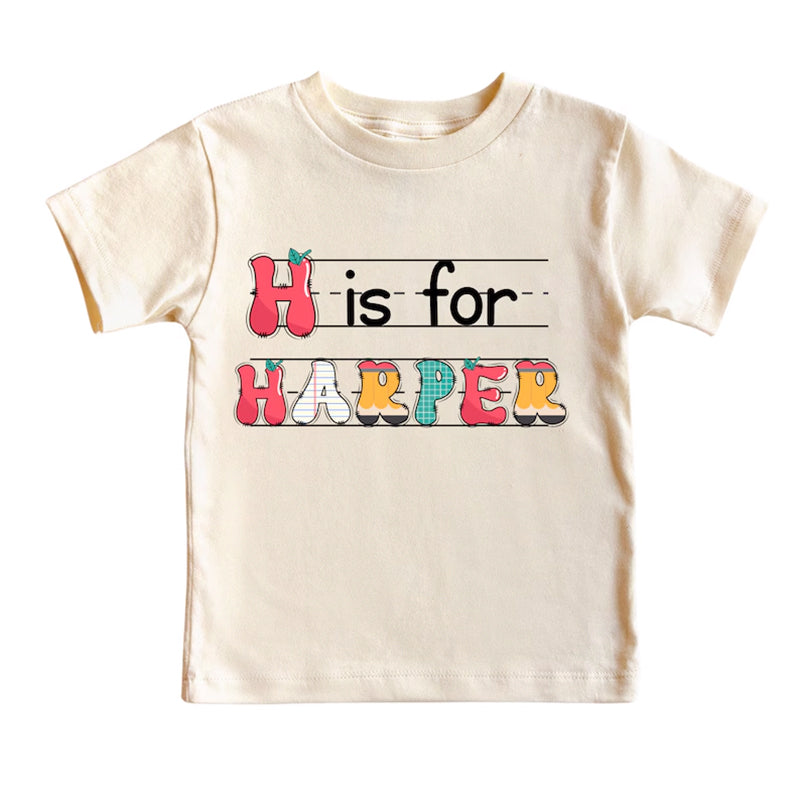 Custom Kids Name Back To School Shirt Shirt