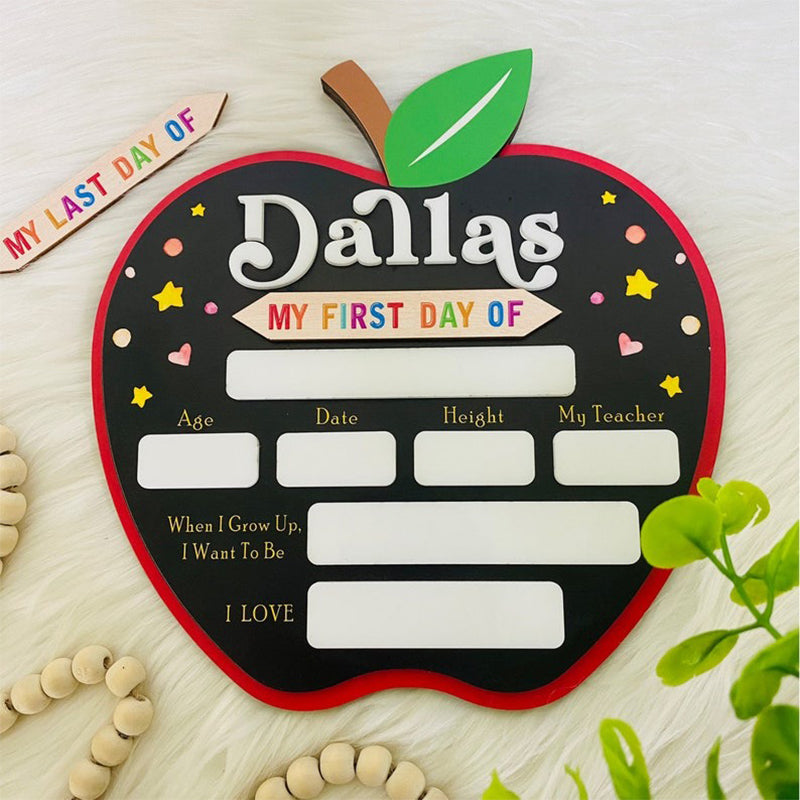 Custom First Day of School Sign