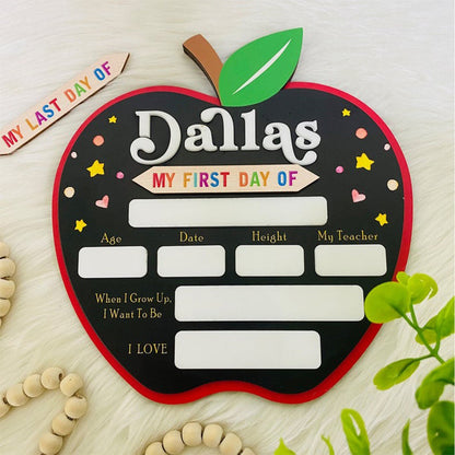 Custom First Day of School Sign