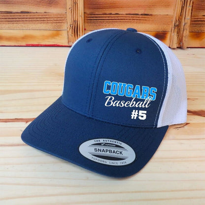 Custom Sport Hat,Football Softball Baseball Sport Hat, School Spirit