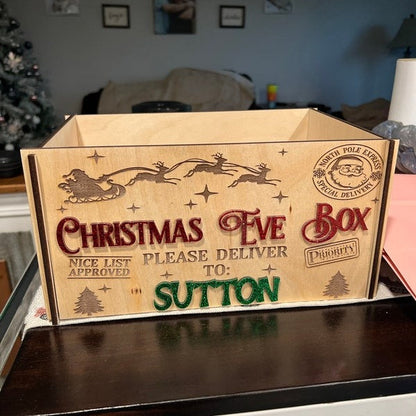 Christmas Eve Box/Christmas Eve Crate/Personalized