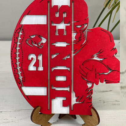 Personalized Custom Football Player Plaque, Senior Football Sign