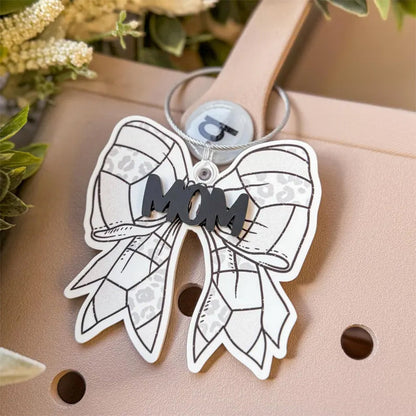 Softball Baseball Bogg Bag Tag, Softball Mom Bag Tassel and Charm