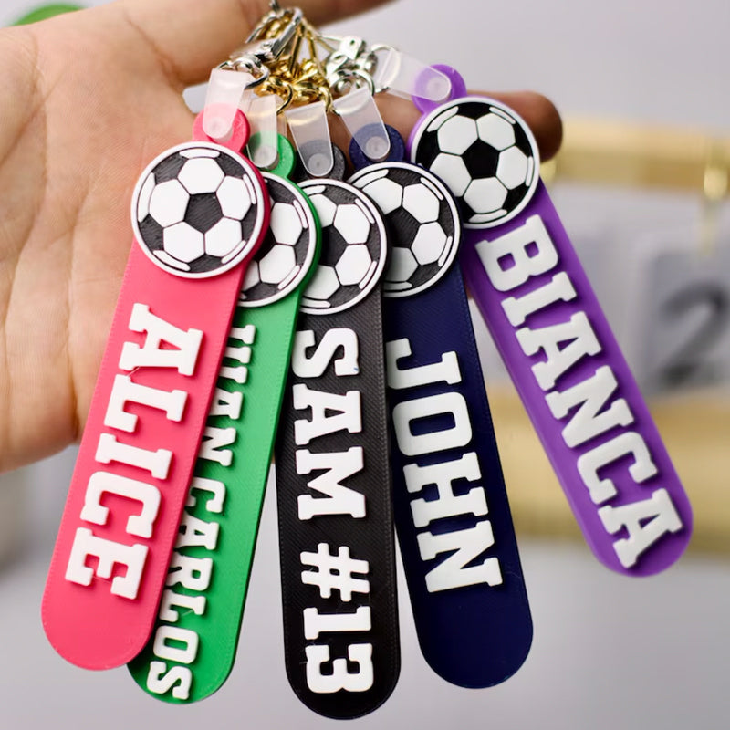 Sport Bag Tag: Custom Personalized Keychain