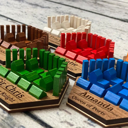 Personalized Game Piece Holders for popular game board
