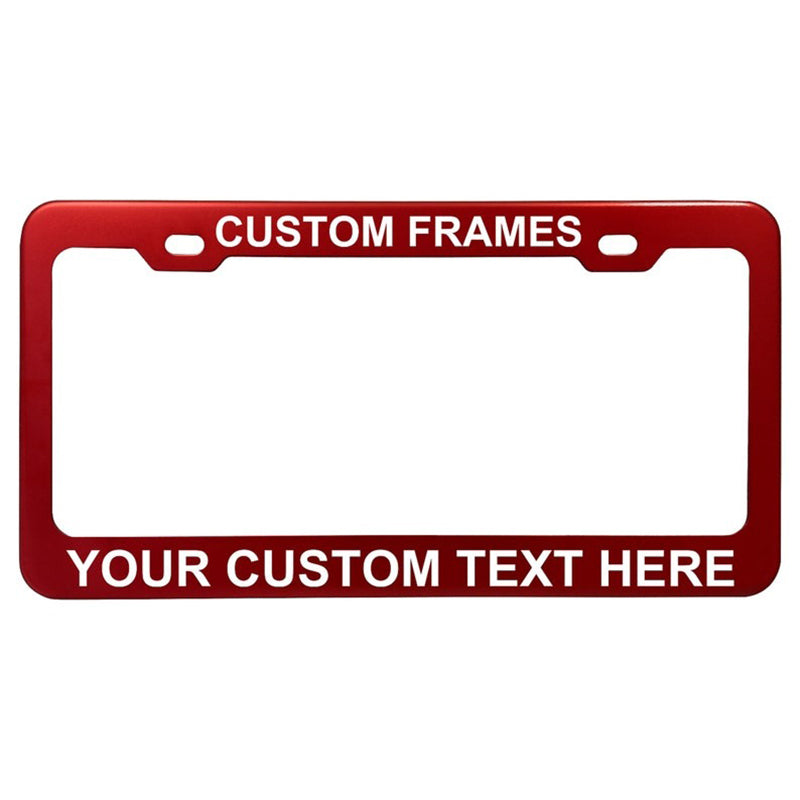 GoPlates Personalized Heavy Duty License Plate Frame | Laser Engraved