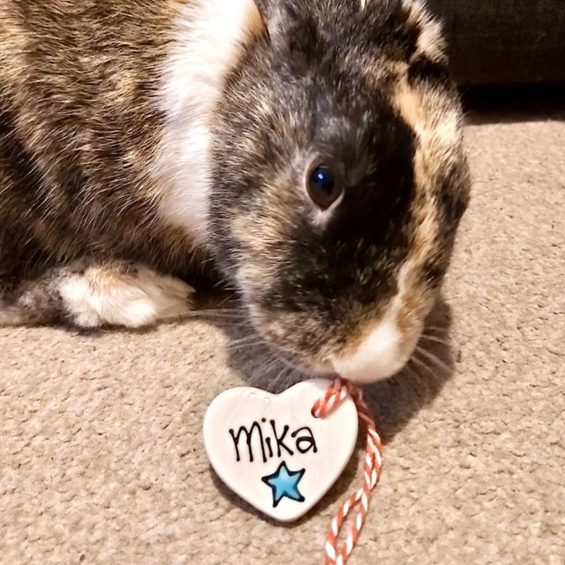 Personalised Christmas decoration, rabbit Christmas decoration