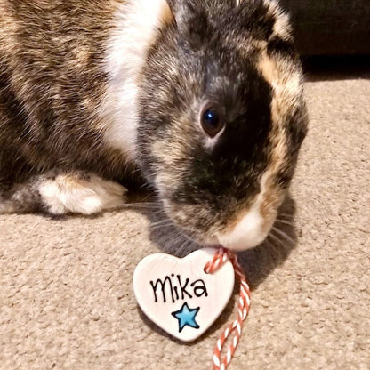 Personalised Christmas decoration, rabbit Christmas decoration