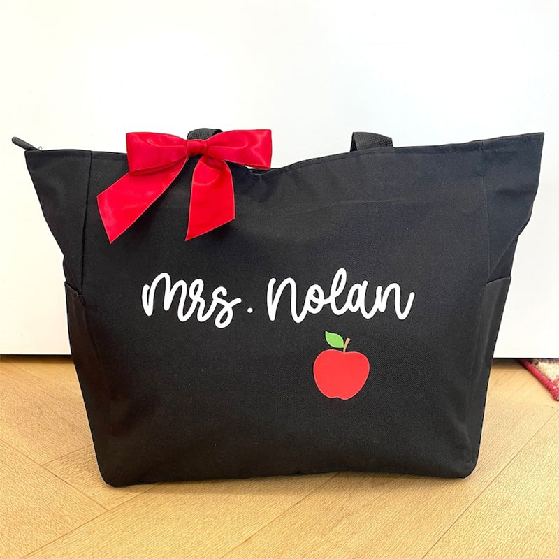 Teacher Bag Personalized, Teacher Tote Bag