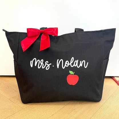 Teacher Bag Personalized, Teacher Tote Bag