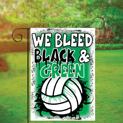 Volleyball Garden Flag with Custom Team Colors
