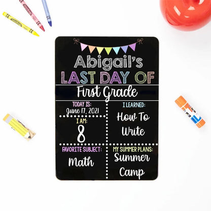 First and Last Day of School Sign, Liquid Chalk Dry Erase School Board