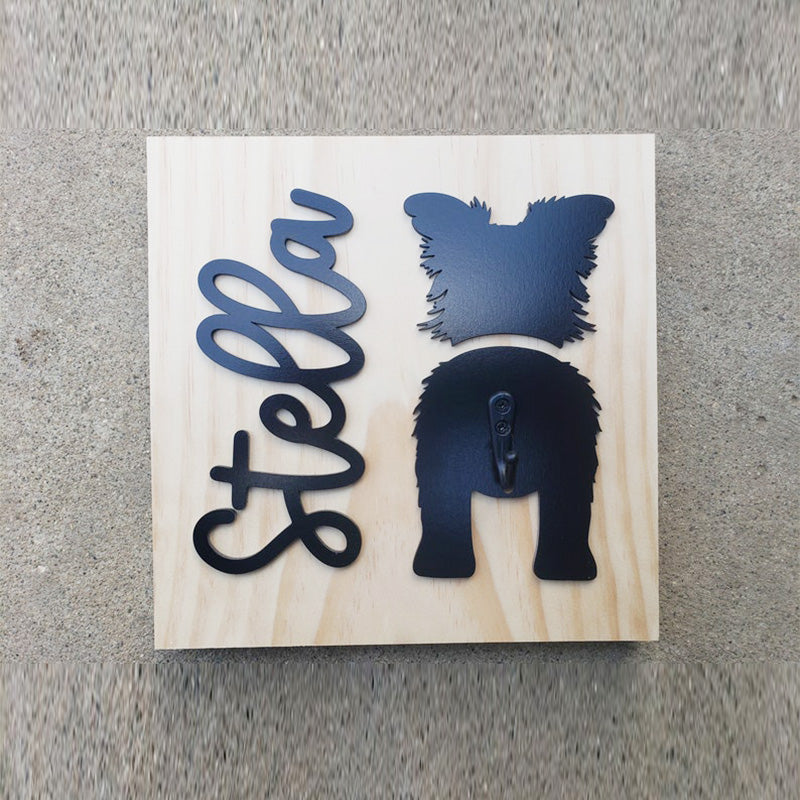 Custom Dog Leash Holder | Personalized Breed Dog Leash Holder