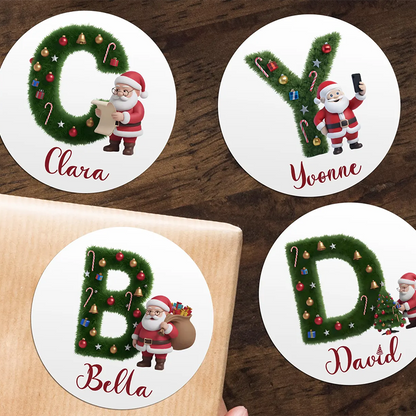 Personalized Christmas Stickers/Christmas Present Label Santa Gift Sticker