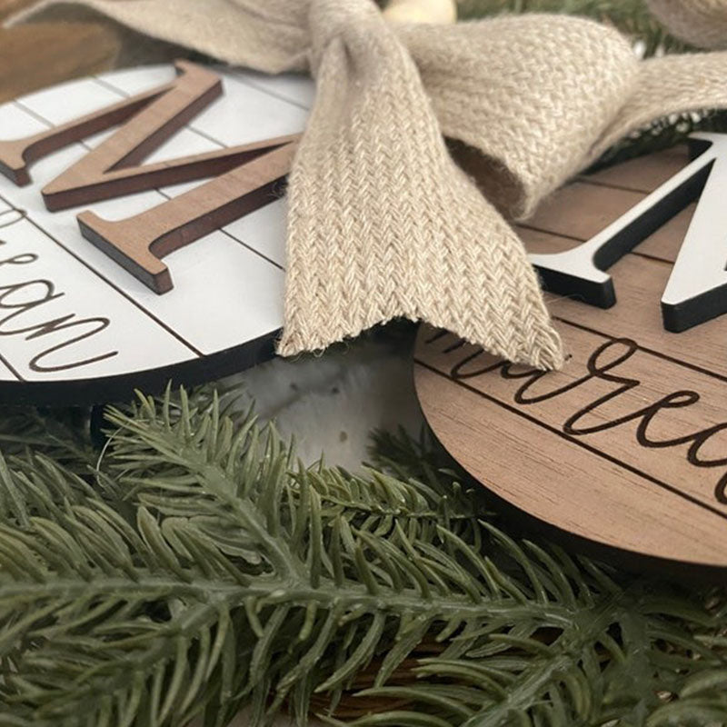 Family Name Christmas Ornament | Last Name | Monogram