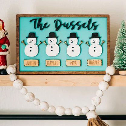 Snowman Family Decor - Winter Decor - Snowman Family Decorations