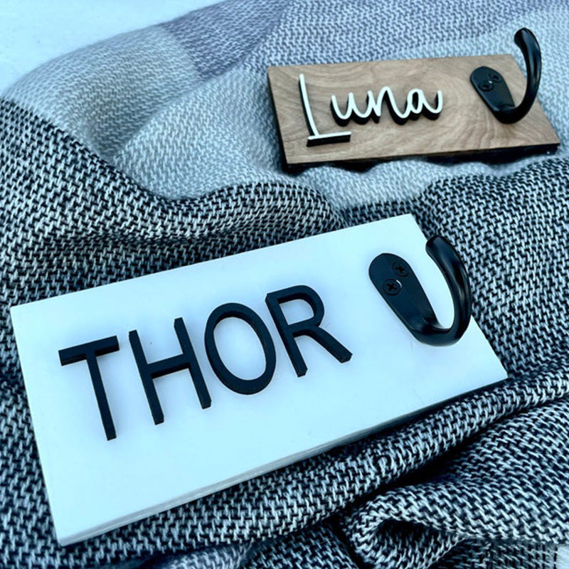 Personalized dog leash holder - custom dog leash holder