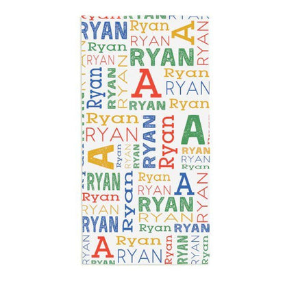 Personalized Beach Towel, Custom Kid Summer, Kids Beach Towel