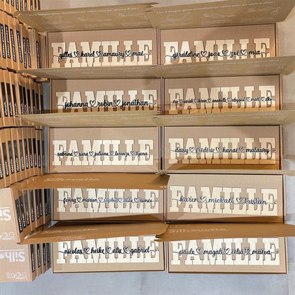 Personalized wooden word LOVE,FAMILY, MOM ,MAMIE engraved in wood