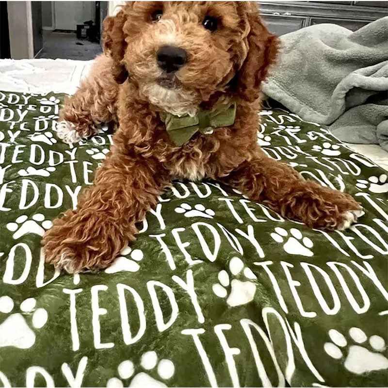 Custom Dog or Cat Name Blanket
